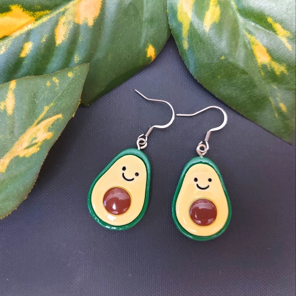 Cute Avocado Earrings Statement Earrings for foodi
